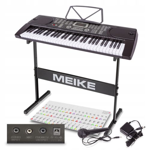  Tastatur Meike Tastatur MK-2089 61kl batteriebetriebenes Netzteil