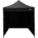 Gartenpavillon, Zelte - Aga Dreiwandzelt 2 x 2 x 2,9 m schwarz