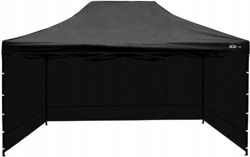 Gartenpavillon, Zelte - AGA Zelt 3 Wände 4,5 x 3 x 2,9 m schwarz