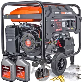 Stationärer einphasiger Stromerzeuger 6600 W Benzin