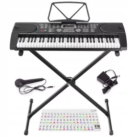    Keyboard mit STAND Notenaufkleber für Tasten STAND Orgel mit MIKROFON