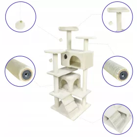  Hoher Kratzbaum, Bett, Kratzbaum, Terna-Turm 101 - 160 cm