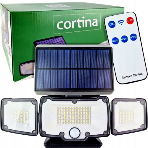  Cortina Straßenleuchte 2,5 W 500 lm, batteriebetrieben, Solar