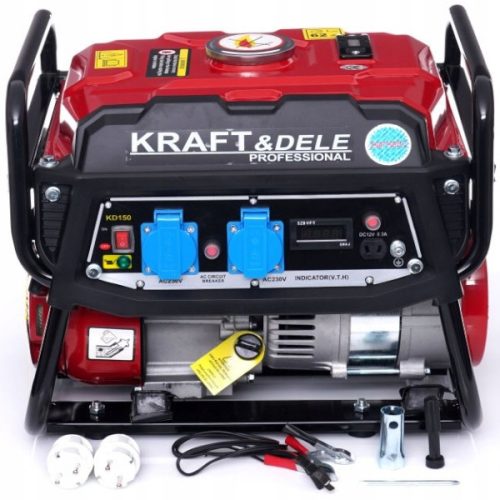 Tragbarer Einphasengenerator Kraft&Dele 1500 W Benzin + Handschuhe B WAMPIRKI Größe 10 - XL 1 Paar