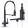 Ari Solid Spring bodenstehender Küchenarmatur weiß, schwarz, Granit, grau