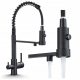 Ari Solid Spring bodenstehender Küchenarmatur weiß, schwarz, Granit, grau