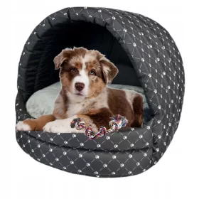    Tannenzapfen-Hundehütte Beige, Weiß, Schwarz, Creme, Kupfer, Brauntöne, Rottöne, Lilatöne, Blautöne, Orangetöne, Rosatöne, Grautöne, Grüntöne, Gelbtöne, Silber, mehrfarbig, Gold 50 cm x 46 cm