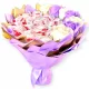  Strauß Raffaello und Seifenrosen als Geschenk