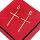  GROßE GOLDKREUZ-OHRRINGE, BLAUBEERE, 316-L-STAHL