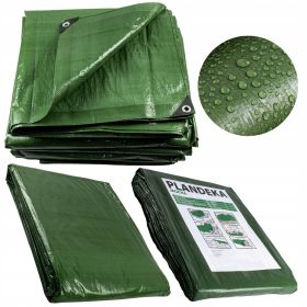   Robuste, wasserdichte Abdeckplane 4x5m in Grün mit UV-Schutz, vielseitig einsetzbar