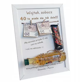  Rahmen für ein rundes Geburtstagsgeschenk 30 40 50 GRAVUR
