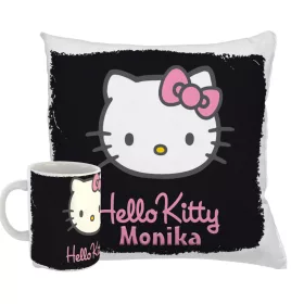  BECHER + KISSEN-Set HELLO KITTY VERSCHIEDENE MUSTER