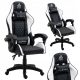 Gaming-Stuhl Extreme CARBON, schwarz-weißes Kunstleder