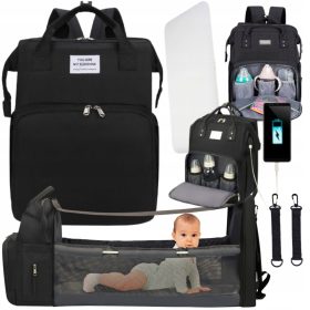    MAMA-RUCKSACK, ORGANISATOR-TASCHE, WICKELWECHSLER, KINDERBETT