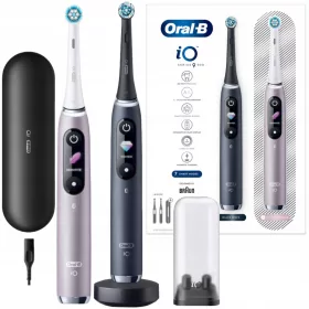    Oral-B iO Series 9 Duo Black Onyx Rose Quartz elektrische Zahnbürsten