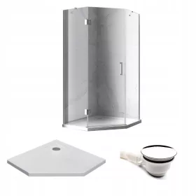 Hydrosan Duschkabine mit Flügeltüren 100 x 100 cm