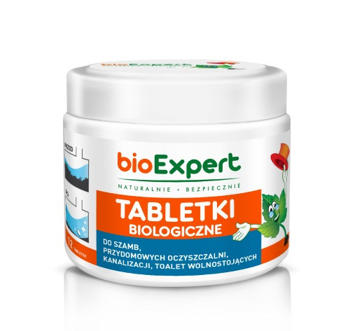  Bakterien für Klärgruben und Kläranlagen Brausetabletten für ein Jahr 12 Stück BIOEXPERT