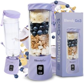    BlendyGo-Bechermixer Smoothie-Mixer Mini-Bechermixer 3 250 W Lavendel