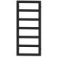 Esperto Badheizkörper Heizkörper 257 W 300 x 720 mm schwarz