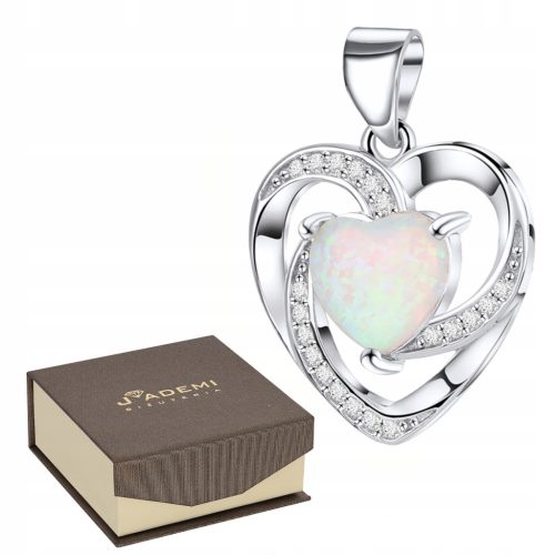  ANHÄNGER 925 HERZ-OPAL-ANHÄNGER