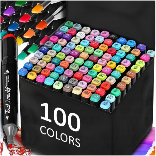  Alkoholmarker, doppelseitige Marker, Filzstifte, Marker, Set + Tasche