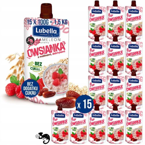 Lubella Haferbrei mit Himbeeren und Datteln 100g - Ideal für ein nahrhaftes Frühstück