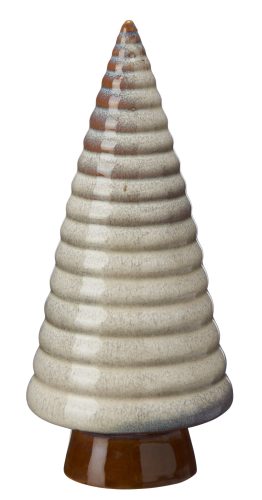  BRAUNER KERAMIK-WEIHNACHTSBAUM 23x10 WEIHNACHTSDEKO