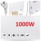 INFRAROTHEIZUNG IR-PANEL 1000 W + AUFKLEBER „NICHT WERFEN“.