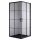 Hydrosan BL32A Duschkabine 80x80 SCHWARZ Schiebetüren 80 x 80 cm