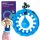  Hula Hoop mit DrFit-Noppen, 120 cm, blau