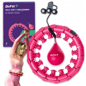  Hula Hoop mit DrFit-Noppen, 120 cm, rosa