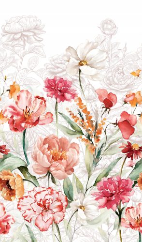 Marburger Blumen Panoramatapete 159 x 280 cm