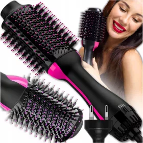    4-in-1-Haartrockner, Bürste, Glätteisen, Lockenstab, hohe Leistung, 1000 W, schnell