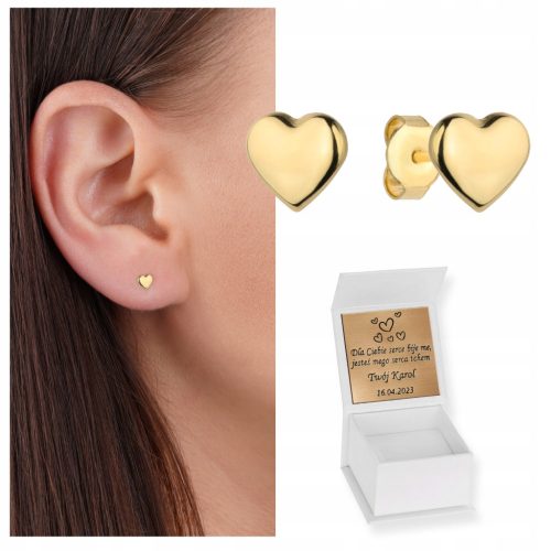  Goldohrringe SMOOTH HEART pr. 585