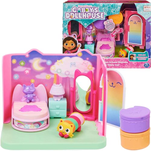  Spin Master 6062037 Gabbys Puppenhaus-Schlafzimmer, 7-teilig