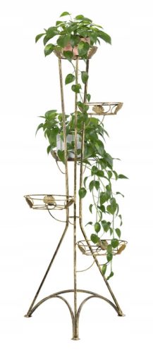 BLUMENSTÄNDER AUS HOLZ Kapelańczyk Blumenständer 130 cm aus Metall