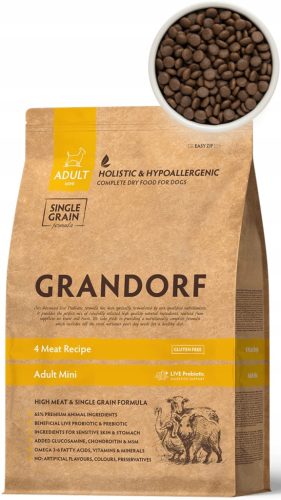  Grandorf 4 Meat Brown Rice Adult Mini Breeds 3 kg