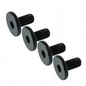 100XFlachkopfschraube Inbusschraube M6x12 SCHWARZ