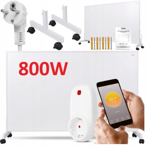  INFRAROTHEIZUNG 800 W BEINE WIFI THERMOSTAT