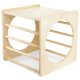 MONTESSORI-TUNNEL-KLETTERWÜRFEL AUS HOLZ 2in1