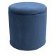  Plaza-Hocker mit Stauraum, rund, Marineblau