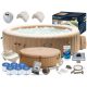 Whirlpool, Garten-Whirlpool Intex Pure-Spa 28428 aufblasbarer Whirlpool creme 1098 l rund + 10 weitere Produkte