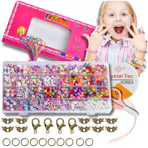  GROSSES PERLEN-SET FÜR SCHMUCKARMBÄNDER 900