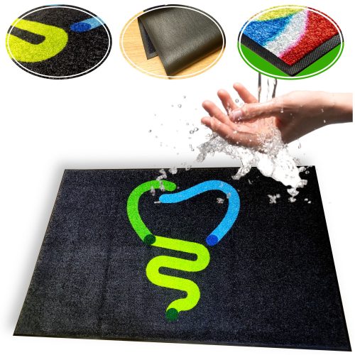 Eingangs- und Fußmatten für das Haus Fertige PVC-Textil-Fußmatte für den Innenbereich, 85 x 60 cm