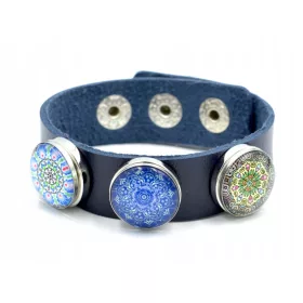  Riemenarmband 3x SNAP-Öse, 100 Designs