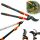 Gartenscheren und Heckenscheren Bradas KT-V1250 Handschere 100 cm + Bradas Handschuhe Größe L