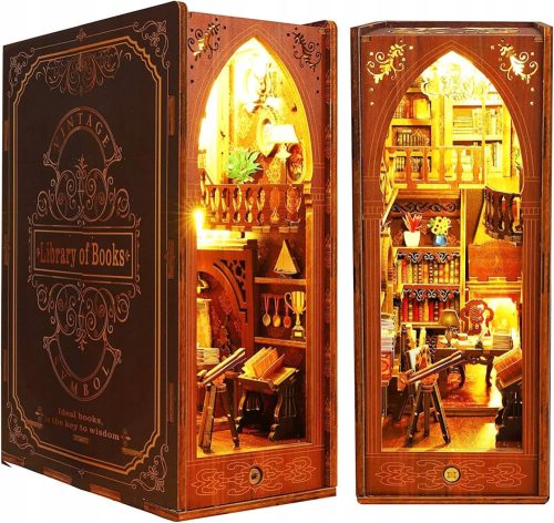 Buchstützen 3D-Puzzle-Buchstützen aus Holz