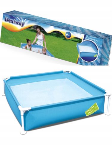 Bestway rechteckiger Rahmenpool 122 x 122 cm