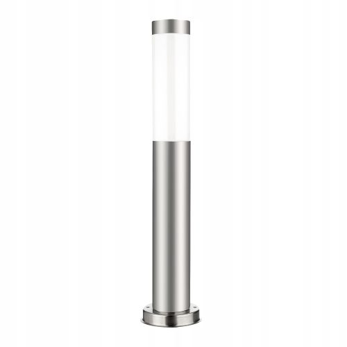 Lichtmasten, Garten Runder Led-Lux E27-Lichtmast, 65 cm, Silber