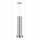 Lichtmasten, Garten Runder Led-Lux E27-Lichtmast, 65 cm, Silber